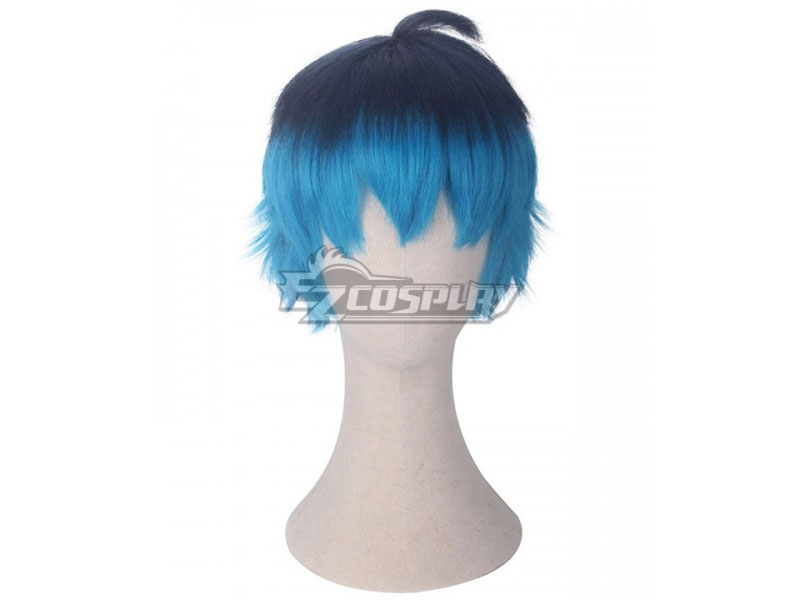 Miraculous Ladybug Luka Black Blue Cosplay Wig