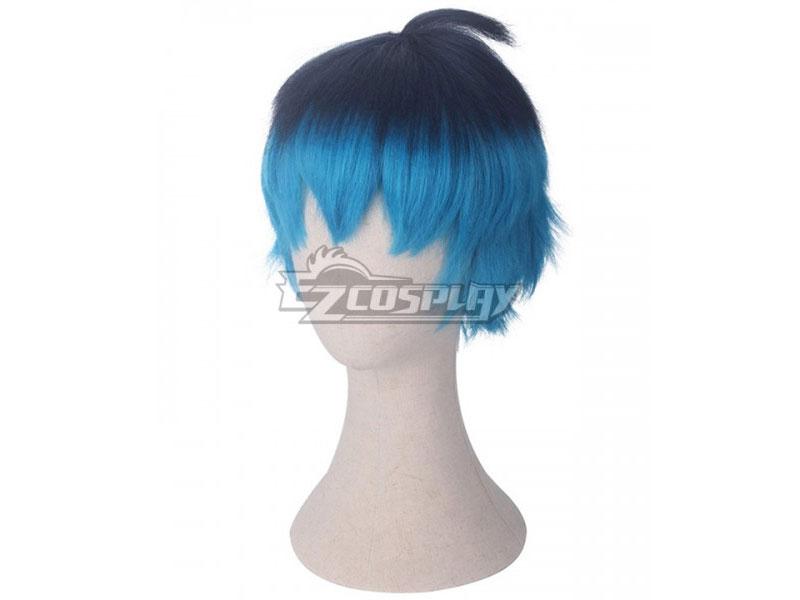 Miraculous Ladybug Luka Black Blue Cosplay Wig