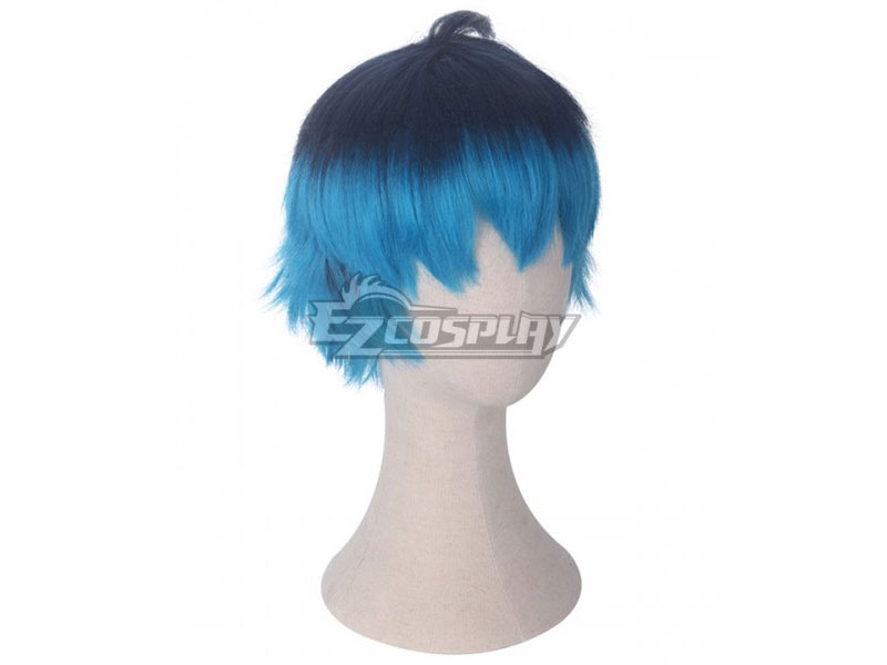 Miraculous Ladybug Luka Black Blue Cosplay Wig