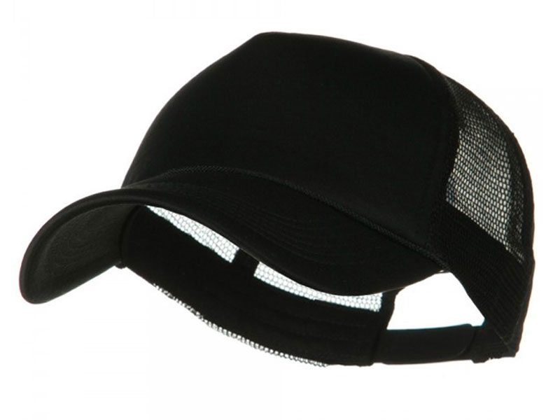 Big Foam Mesh Truck Cap Black