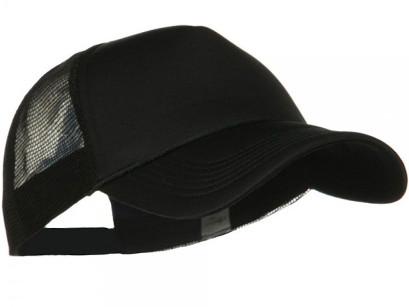 Big Foam Mesh Truck Cap Black