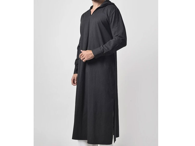 Men's  Cotton Hooded Kurta