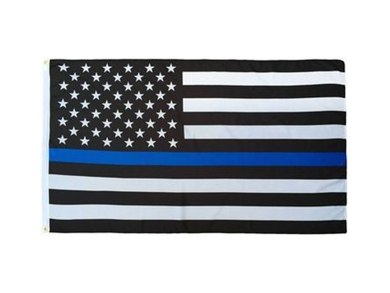 Lightweight Printed Thin Blue Line US Flag