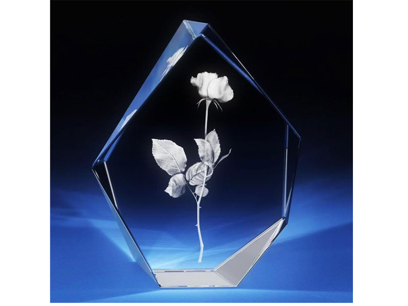 3D Crystal Rose