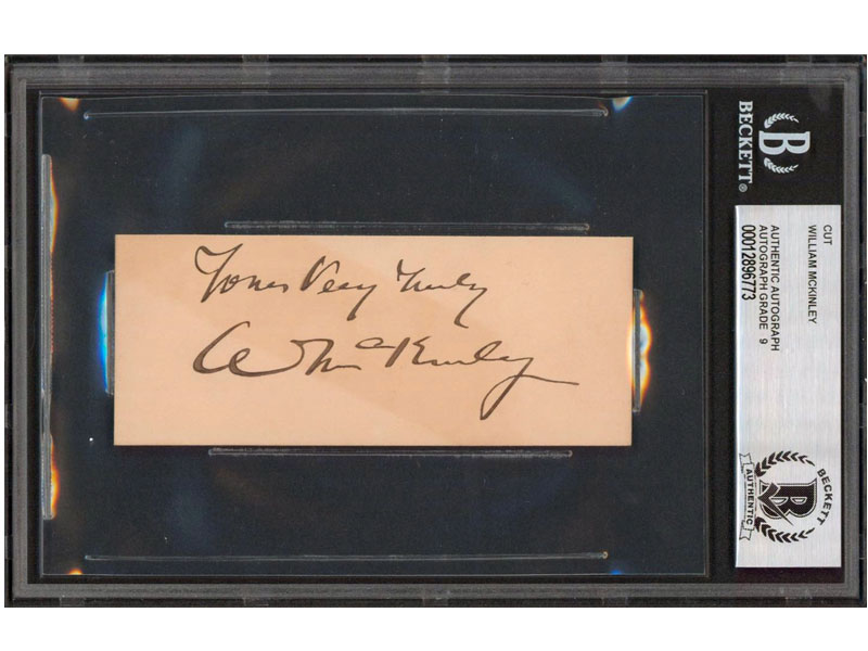 Press Pass Collectibles William McKinley Yours Very Truly Signed