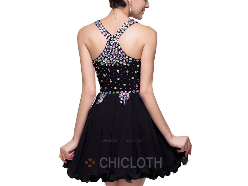Women's Chicloth Off The Shoulder Short Prom Dress Plus Size Dresses