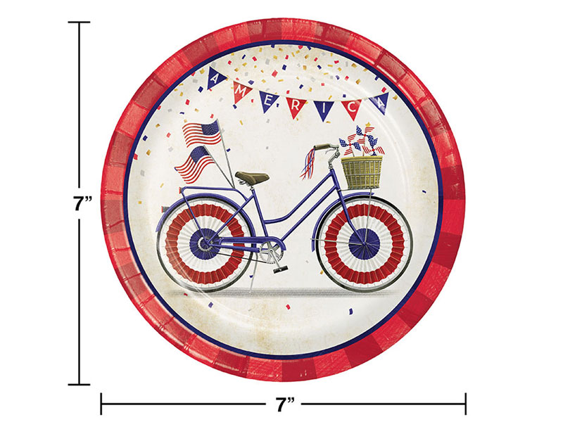 Patriotic Parade Dessert Plates 96 ct