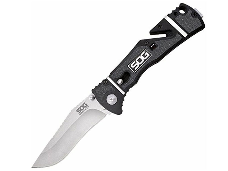 Sog [TF101-CP] Trident Elite Straight Edge Satin