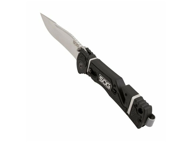 Sog [TF101-CP] Trident Elite Straight Edge Satin