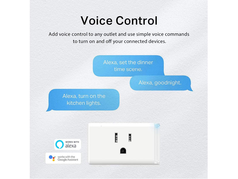 Kasa Smart Plug HS103P4 Smart Home Wi-Fi Outlet Works