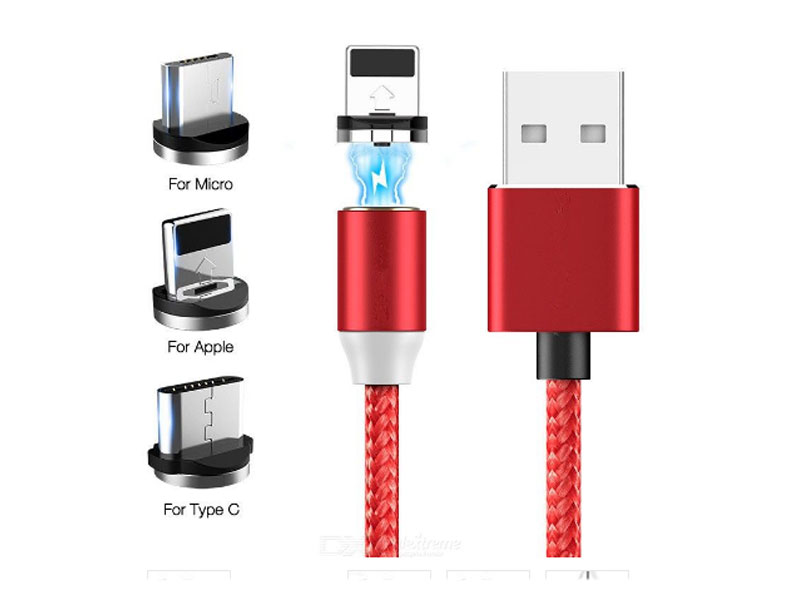 3 in 1 Multicharge Type-C Lightning Micro USB Powerful Magnetic Fast Charging