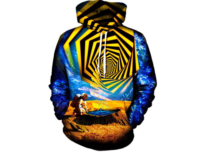 Men's Astronaut Yellow Portal Hoodie