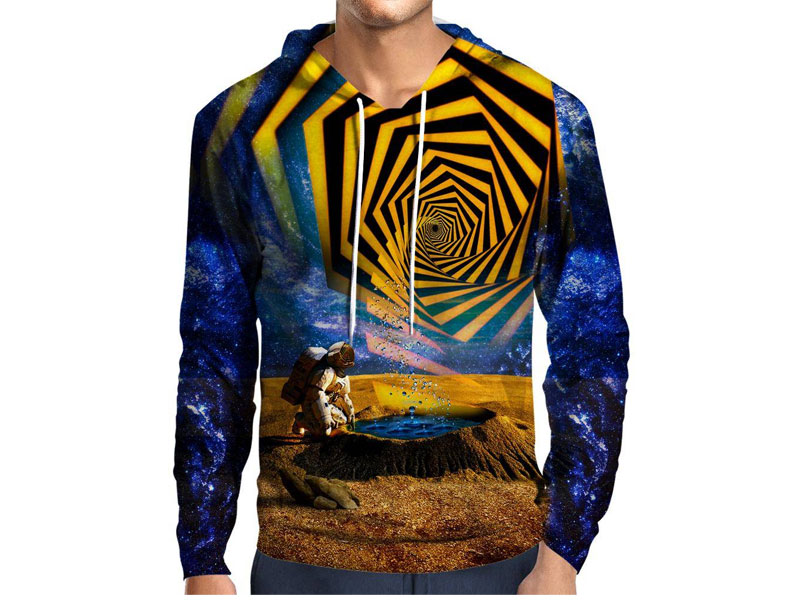 Men's Astronaut Yellow Portal Hoodie