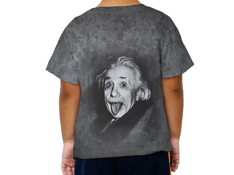 Kid's Albert Einstein Sticks Out His Tongue T-Shirt