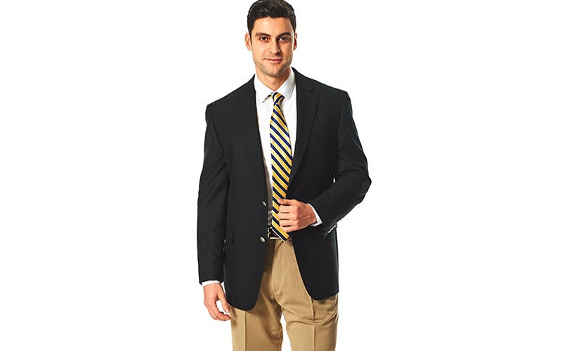 Mens Architect® Wall Street 2-Button Blazer - Black