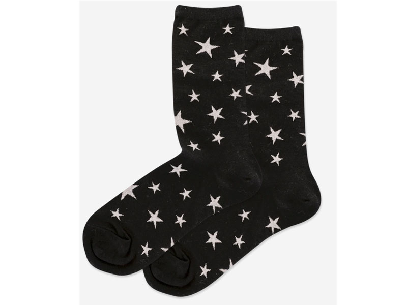 Hotsox Women's Glow In The Dark Stars Crew Socks