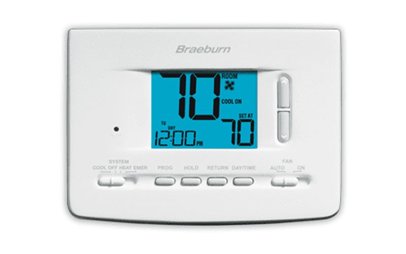 Braeburn BRA2220 Digital 5/2 Programmable Thermostat with 3 Square Inch Area