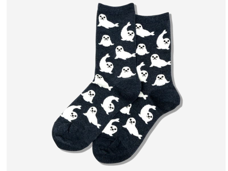 Women's Hot Sox Harp Seal Crew Socks