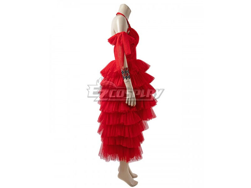 The Suicide Squad 2 Harley Quinn 2021 Movie Red Dress Cosplay Costume