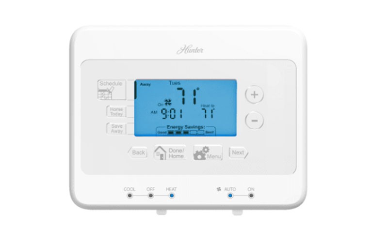 Hunter Home Comfort 44378 Digital 7 Day Programmable Thermostat with Save Aways