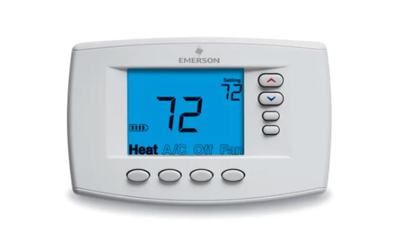 White-Rodgers 1F95EZ-0671 Universal 7-Day Programmable Thermostat with 6-Square