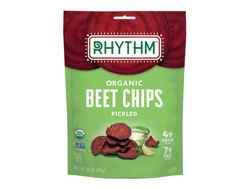 Expires July 2021 Clearance Rhythm Superfoods Organic Beet Chips Pickled 40g