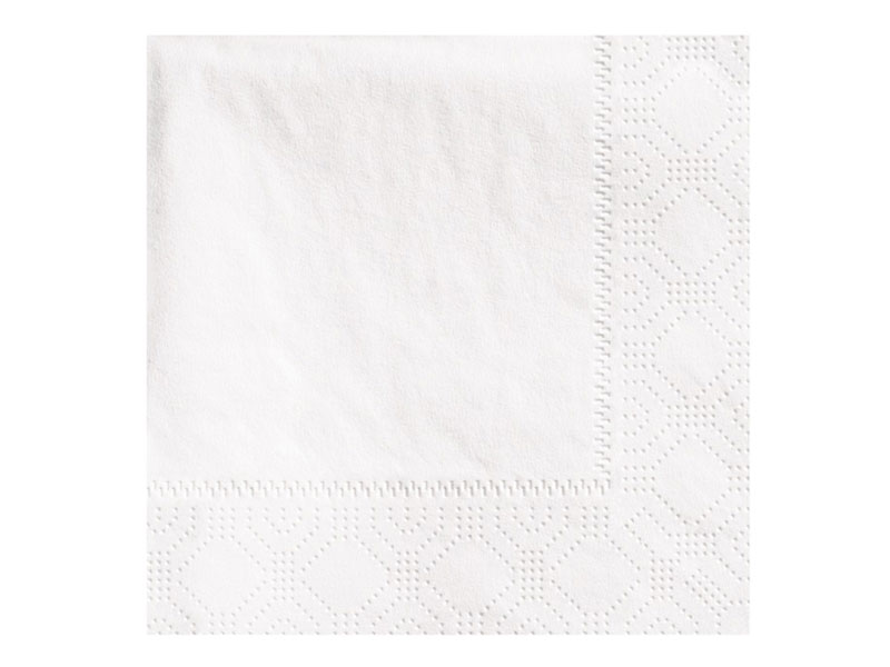 White Decorator Beverage Napkins 1,000 ct