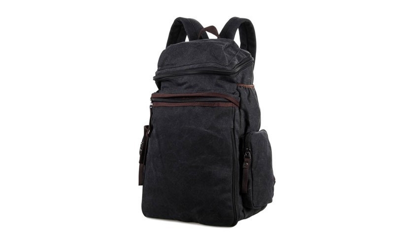 Cartagena Rugged Canvas School and Hiking Backpack - Faded Grey