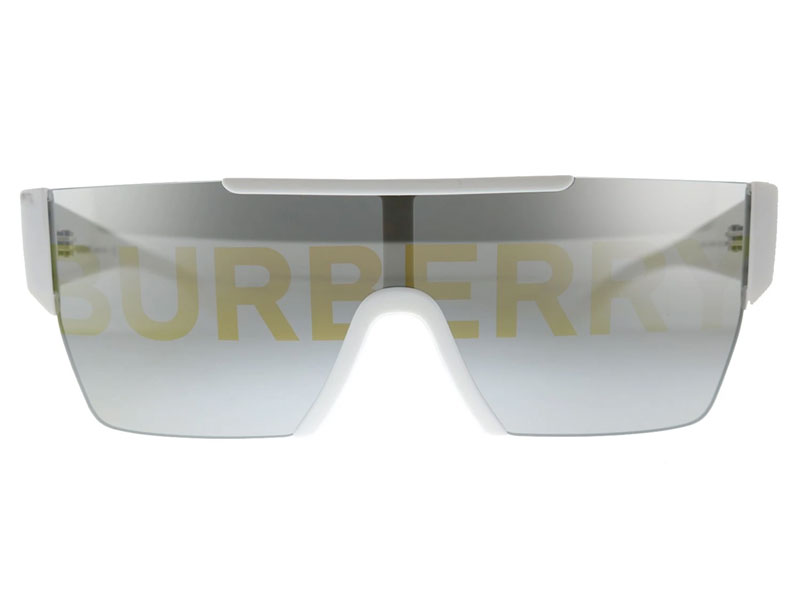 Burberry BE 4291 Rectangle Plastic White Sunglasses For Men & Women