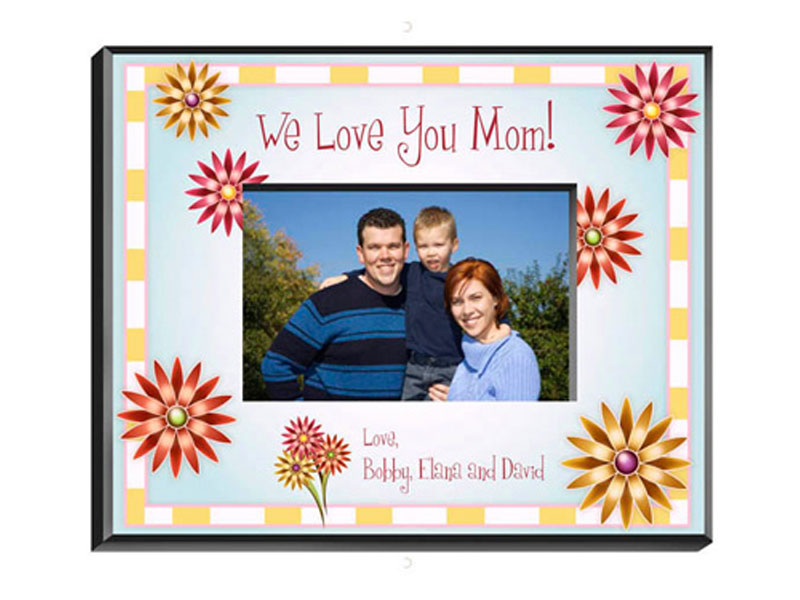 Mom in Flowers Picture Frame