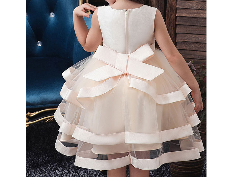 Flower Girl Dresses Jewel Neck Formal Kids Pageant Dresses