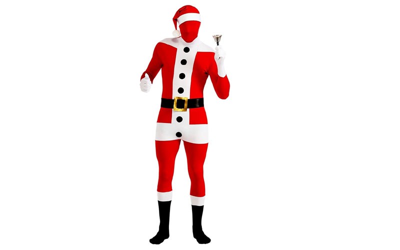 Santa Claus Adult Mens Skin Suit