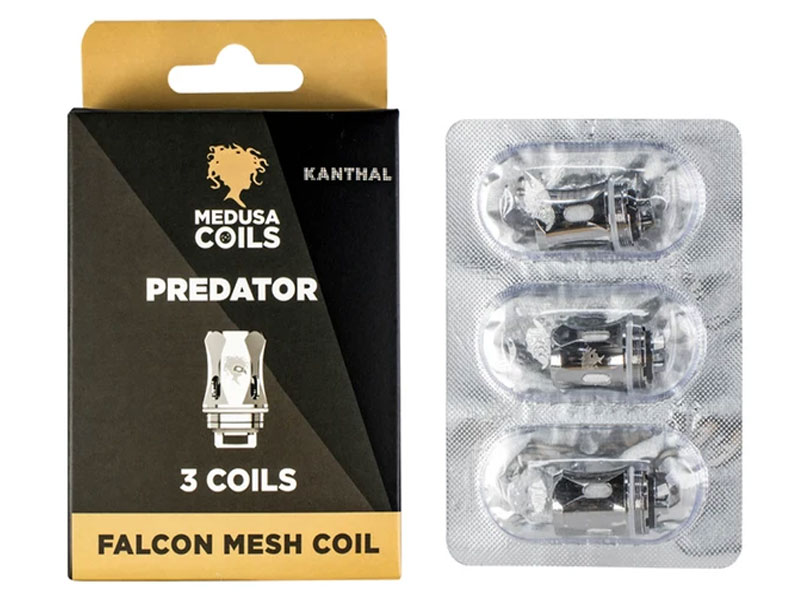 Medusa Predator Falcon Replacement Coils 3 Count Mesh 0-15ohm