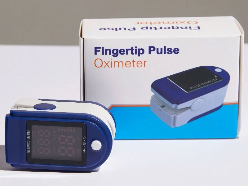 Fingertip Pulse Oximeter Blue Sold Individually