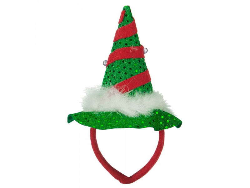 Mini Light up Christmas Tree Headband