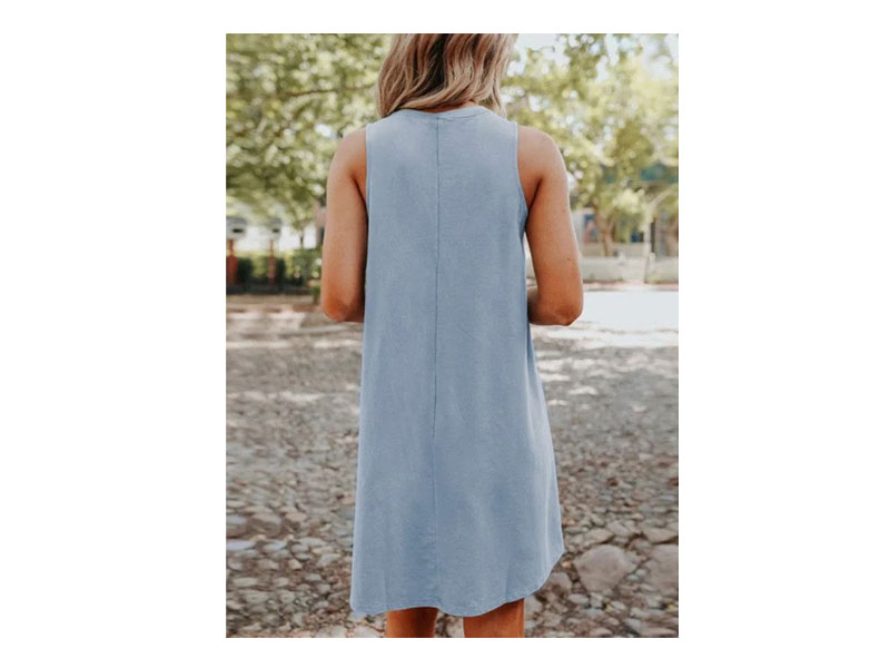 Women's Plain Casual Sleeveless Dresses