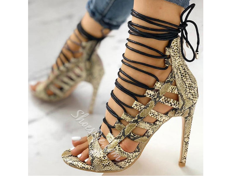 Women's Shoespie Sexy Zipper Heel Covering Stiletto Heel Sandals