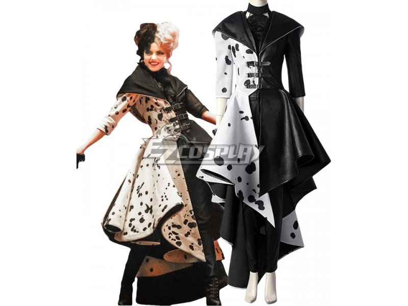 Disney Movie Cruella de Vil C Cosplay Costume