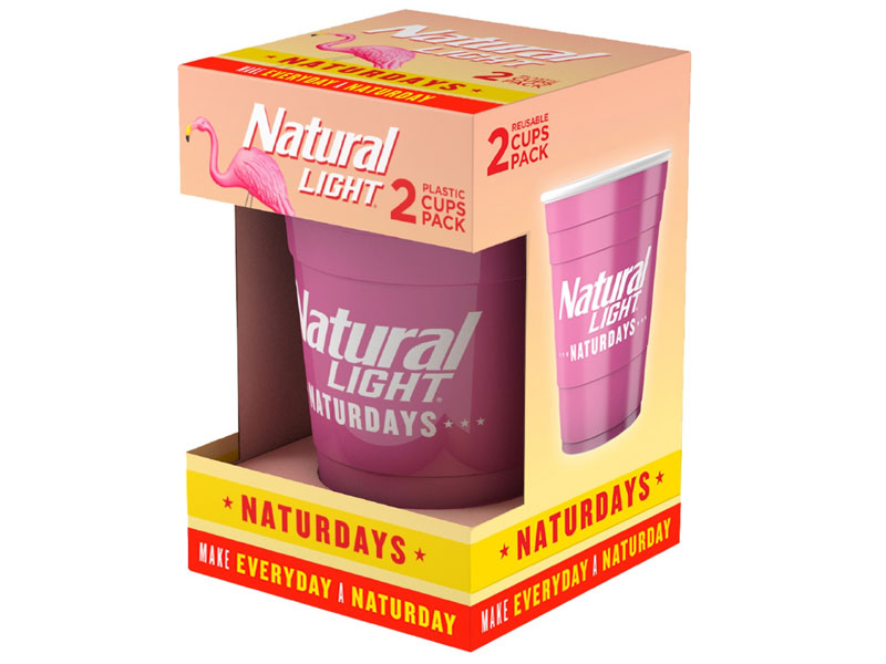 Natural Light Naturdays Reusable Plastic Cups 2-Pack