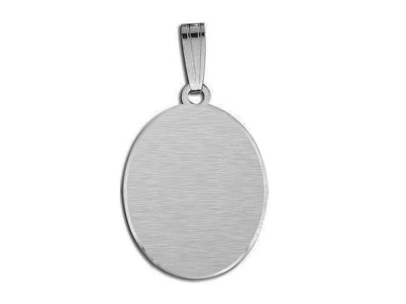 Scapular Medal Scalloped Oval Color
