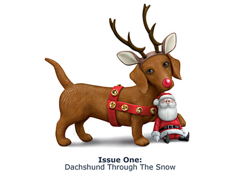 Happy Howl-idays Dachshund Figurine Collection