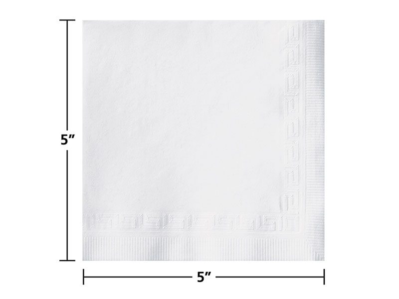 White Beverage Napkins Retail Pack 960 ct