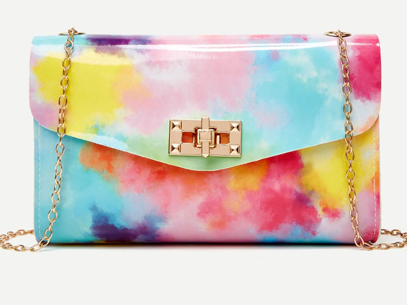 Women's Lovely Casual Tie-dye Multicolor Crossbody Bag