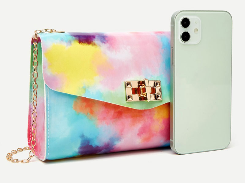 Women's Lovely Casual Tie-dye Multicolor Crossbody Bag