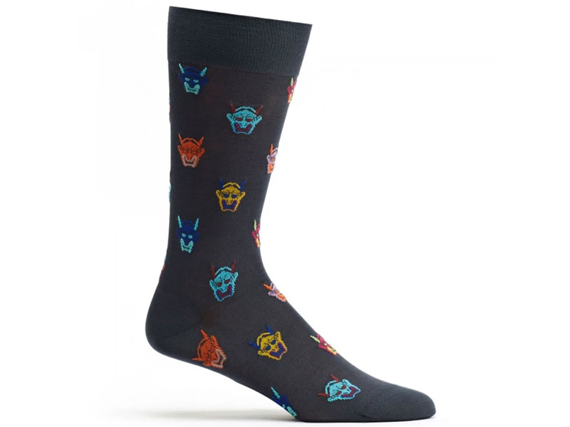 Ozone Men's Hannya Mask Sock