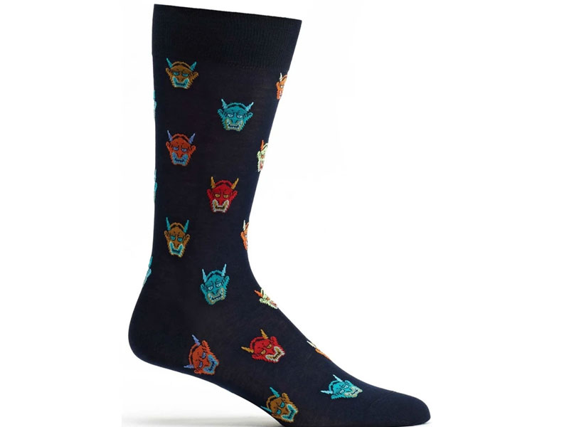 Ozone Men's Hannya Mask Sock