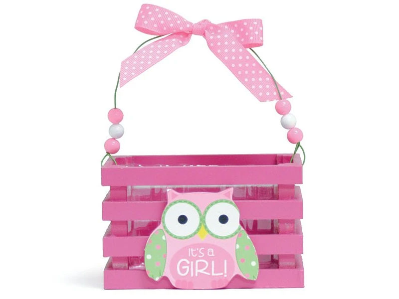 Who's Cutest Girl Pink Wood Crates