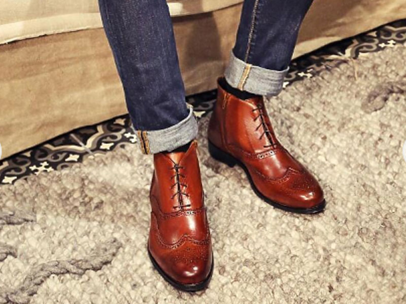 Men's Brogue Ankle Boots 5494