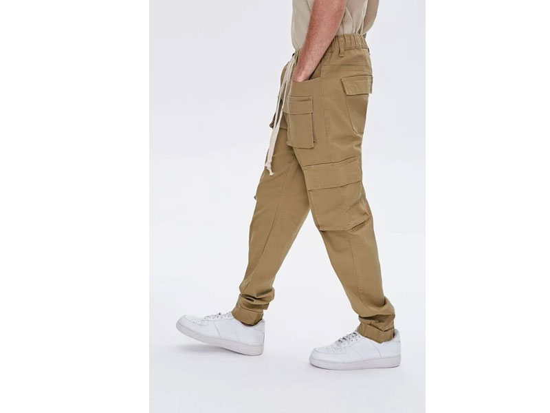 Men's Cuffed Drawstring Cargo Pants