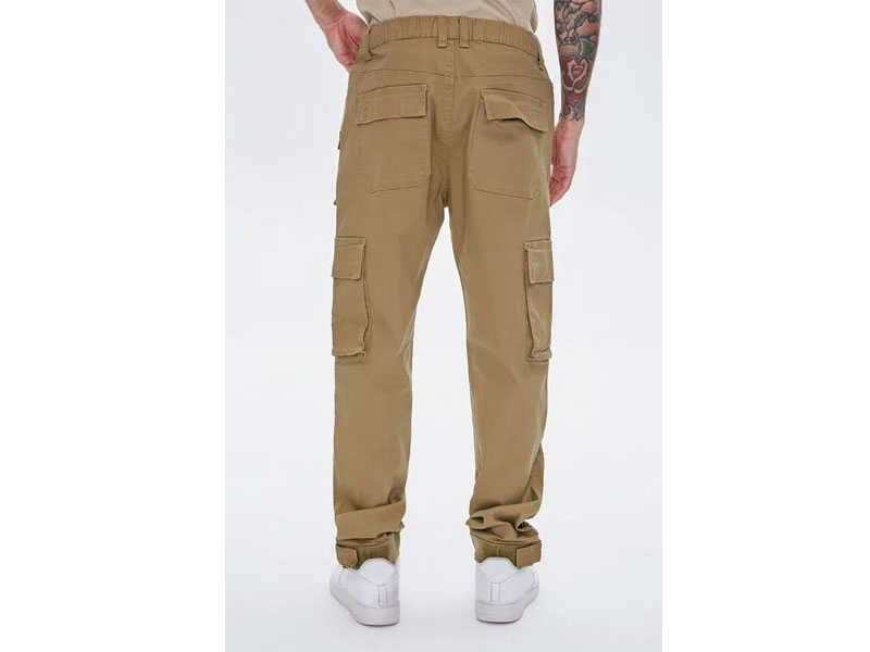 Men's Cuffed Drawstring Cargo Pants